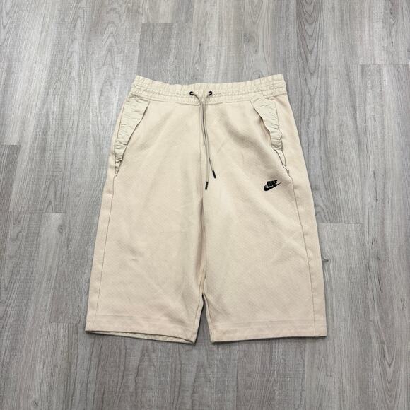 Nike Pants - NIKE Tech Fleece Active Capri Pants Women's Large Cream 832648 140 Tech Pack